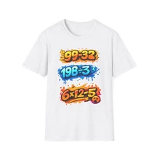 67 Meme Math Equation T-Shirt Teen Graffiti Graphic Streetwear Unisex Tee