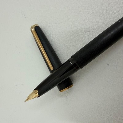 Montblanc 220 Fountain Pen 585 14K K14 Black Matte Used Authentic Rare