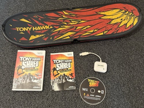 Tony Hawk: Shred (Nintendo Wii) Skateboard, Game, Board, & Dongle