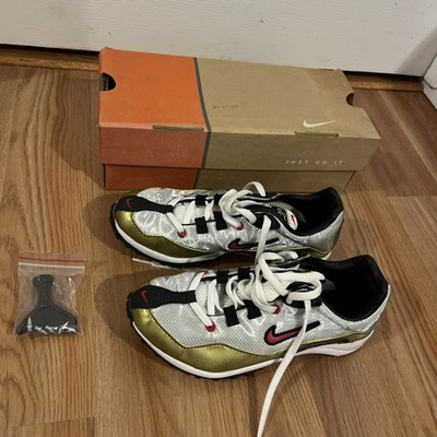 Nike Zoom Waffle XC Racer Black Red Gold Metallic Size 6 Bowerman