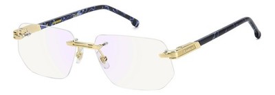 CARRERA CARRERA-1142 Eyeglasses Eye Glasses GOLD BLUE LKS2Y Authentic New 57mm M