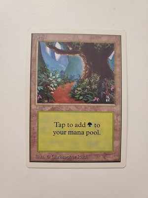 MTG Magic Forest (B Path) Unlimited NM