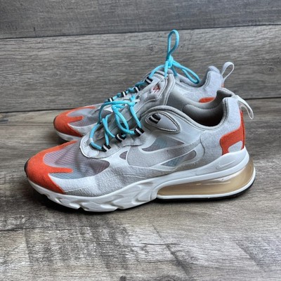 Nike Air Max 270 React AO4971-200 Mens 9 Running Shoes Light Beige Chalk Sneaker