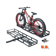 Hitch-Mount Bike Rack for Ebike Heavy-Duty - Fits 2 Electric Fat-Tire Mountai...