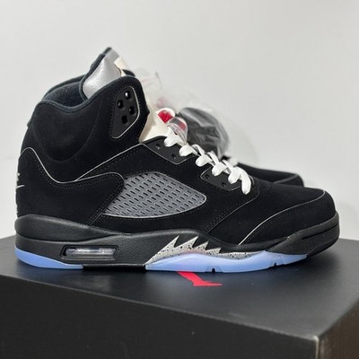 Air Jordan 5 Black Metallic Basketball Outsole Retro Trainers Men's HF3975-001