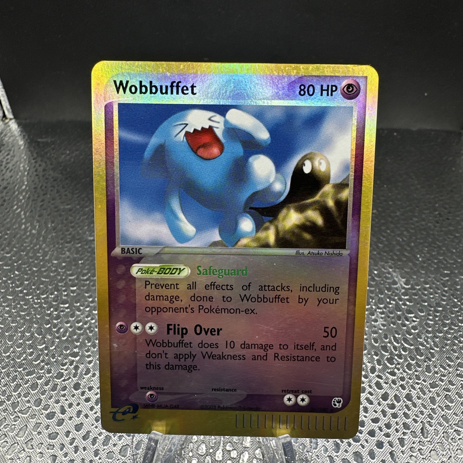 Pokemon Wobbuffet 26/100 EX Sandstorm Reverse Holo Rare NM-MINT+
