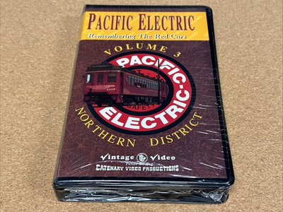 #ad SEALED Pacific Electric Remembering The Red Cars Volume 3 VHS Northern District $17.99