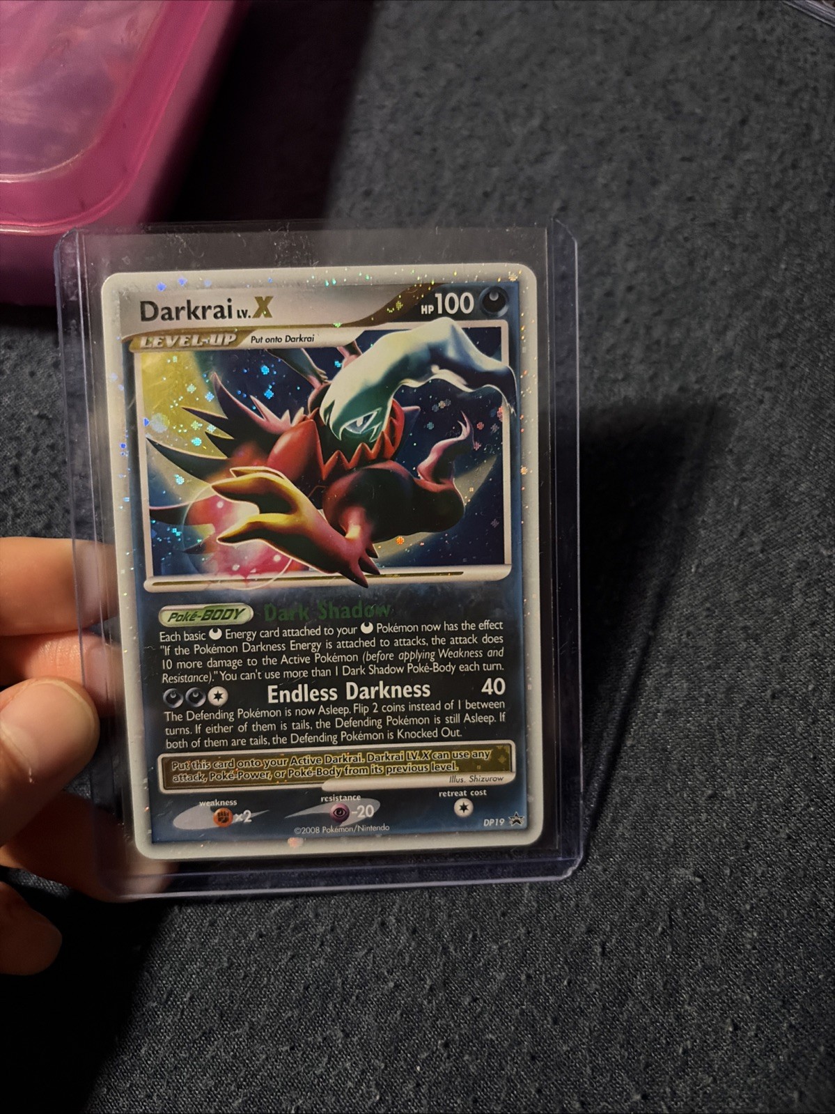 Pokémon TCG Darkrai LV.X DP19 Ultra Rare Diamond & Pearl Promo Card NM Condition