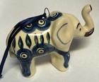 Lovely Polish Pottery Elephant Ornament Trunk Up! — photo 3