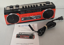 Riptunes Reto AM/FM/SW Portable Radio Cassette Boombox With Bluetooth  Manual