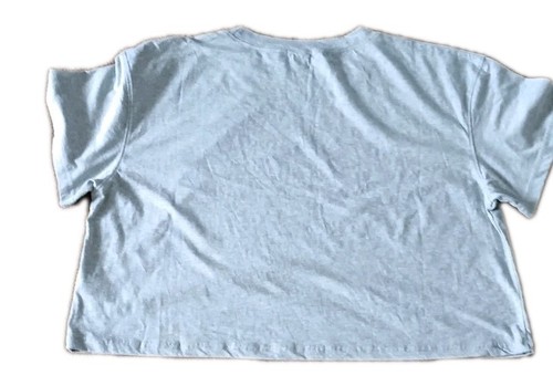 Ladies Grey Boxy Crop Top Size 22 - Picture 2 of 2