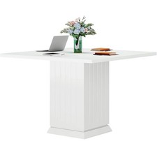 90cm Square Dining Table White Modern Kitchen Dining Room Table 2-4 Seater