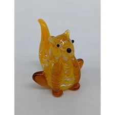 Squirrel Glass Figurine