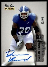 2022 Wild Card Matte Autographs Foil Darian Kinnard Auto 20/100 Kentucky