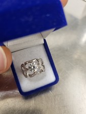 Weißgold Ring 585 mit Zirkonia 