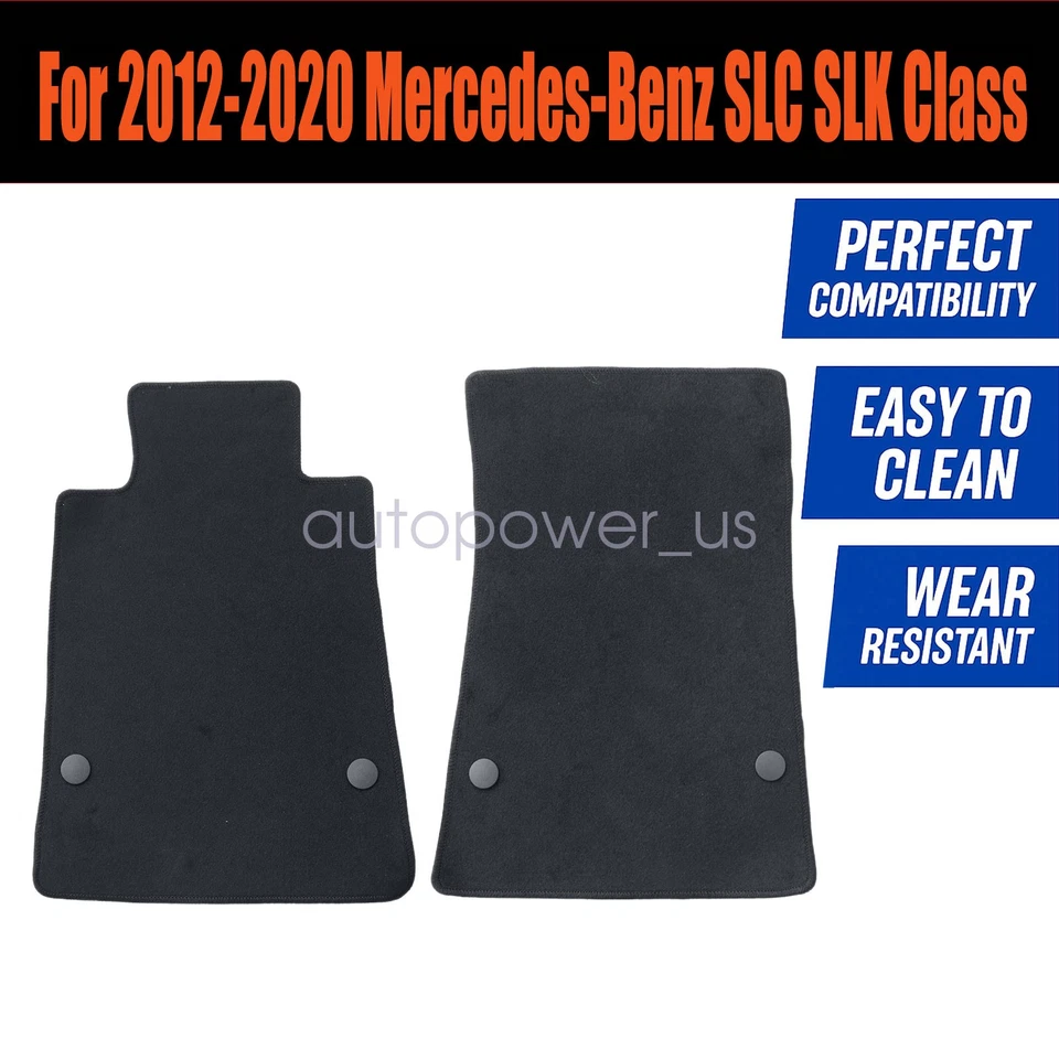 For 2012 2013 2014 2015 2016 2017 Mercedes-Benz SLC SLK Floor Mats Carpet Velour — 第 3/4 张图片