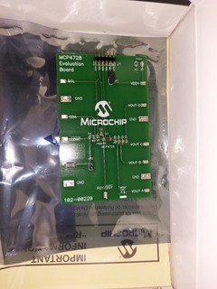 Mikroprozessormodule Microchip MCP4728 EVAL 12Bit DAC 4Kanal