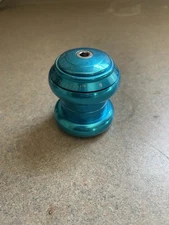 Vintage Chris King No Logo 1 1/8 Threadless Headset, Turquoise - 90s MTB