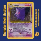 1999 POKEMON FOSSIL #5 GENGAR - HOLO - NM