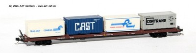 MTL MicroTrains N 72223-2 - 89´ TofC Flatcar TTAX #972210; aga NEW, ohne OVP