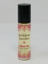 Godness Garden Essential Oil Perfume Amber Fire Body Fragrance .30 oz Roll-On 