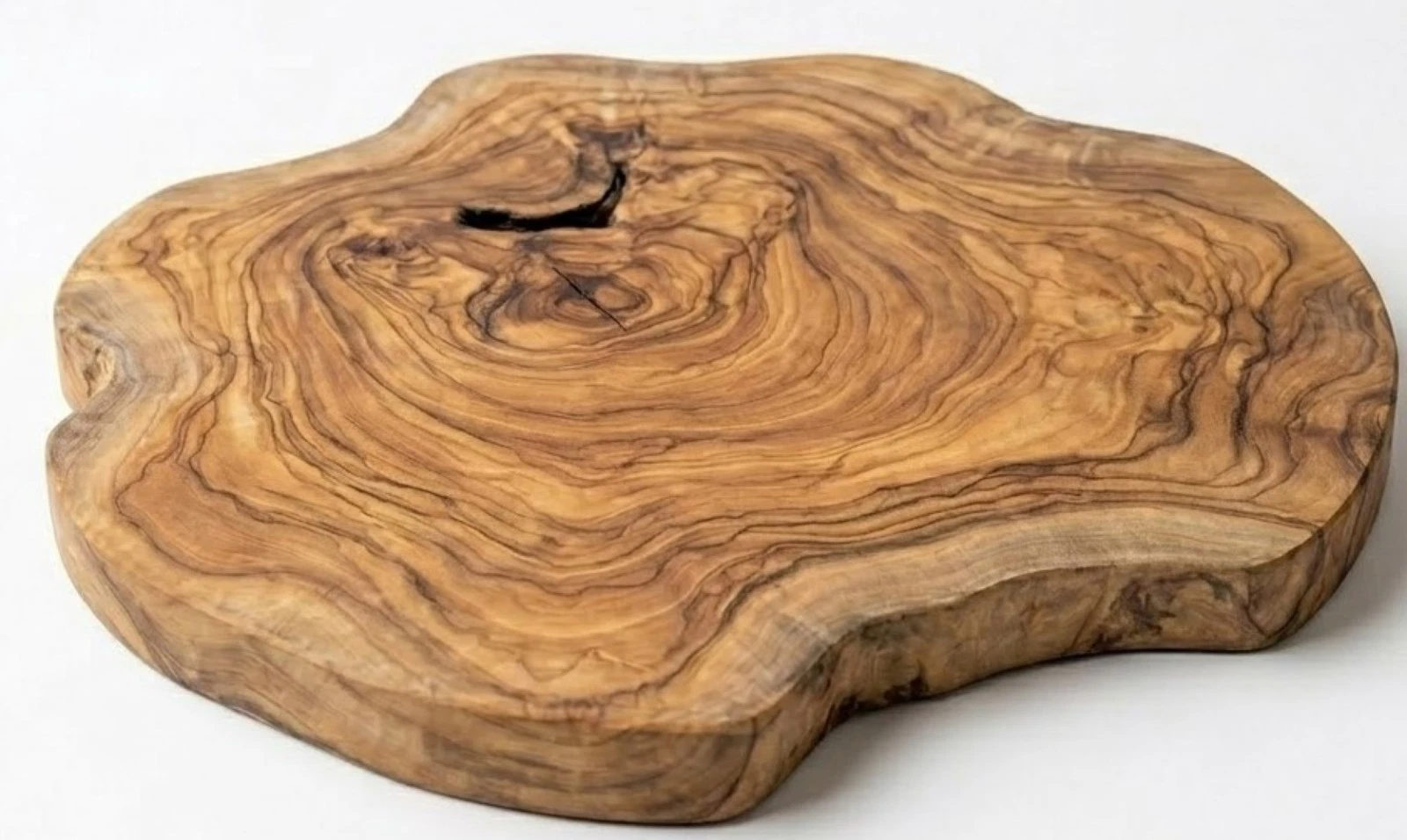Teak Chopping Board Charcuterie Serving Platter Rustic Wood Log Slice 40cm
Opens in a new window or