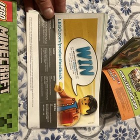 Lot Of 3 Lego Instruction Manuals - Minecraft & Ninjago -  21123. 21145. 9441