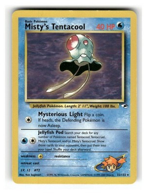 Misty's Tentacool (32) - 032/132 - MP - Gym Heroes