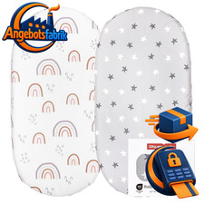 Spannbettlaken f&uuml;r Babybett 2er Pack Oeko-Tex Matratzenbezug Laufgitter 2 St&uuml;ck