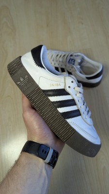 adidas Samba Plateau Weiß/Schwarz Gr. 36 2/3   Sehr guter Zustand
