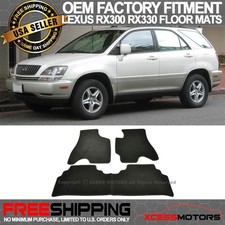 Fits 99-03 Lexus Rx300 Rx330 Oe 4pcs Floor Mats Carpet Front Rear Nylon Black