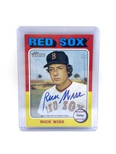 Rick Wise 2024 Topps Heritage Real One Signature MLB On Card AUTO Boston Red Sox
