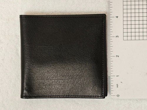 Vintage Coach Water Buffalo Leather Bifold Wallet NIB w/ Box Black USA - Picture 8 of 13