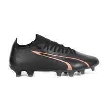 PUMA Men's Ultra Match Black/Copper Rose Firm Ground Soccer Cleats 10775402