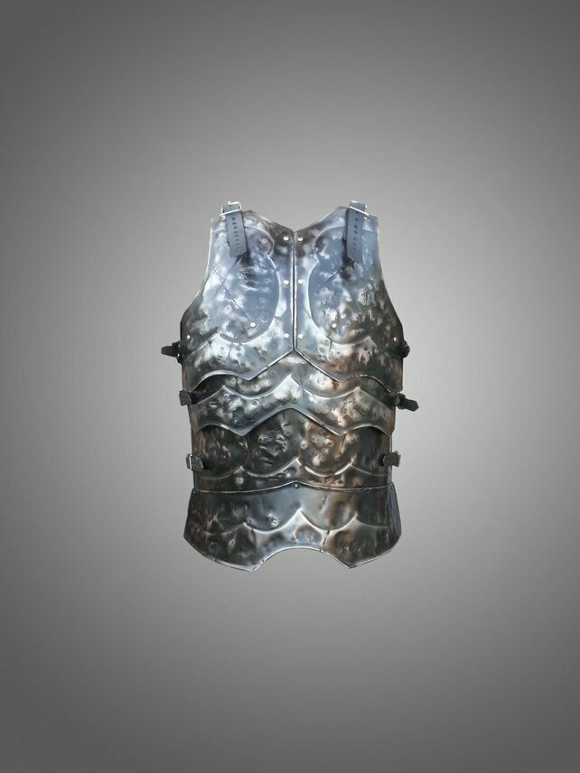 Medieval Steel Damaged Cuirass Fantasy Functional Breastplate 