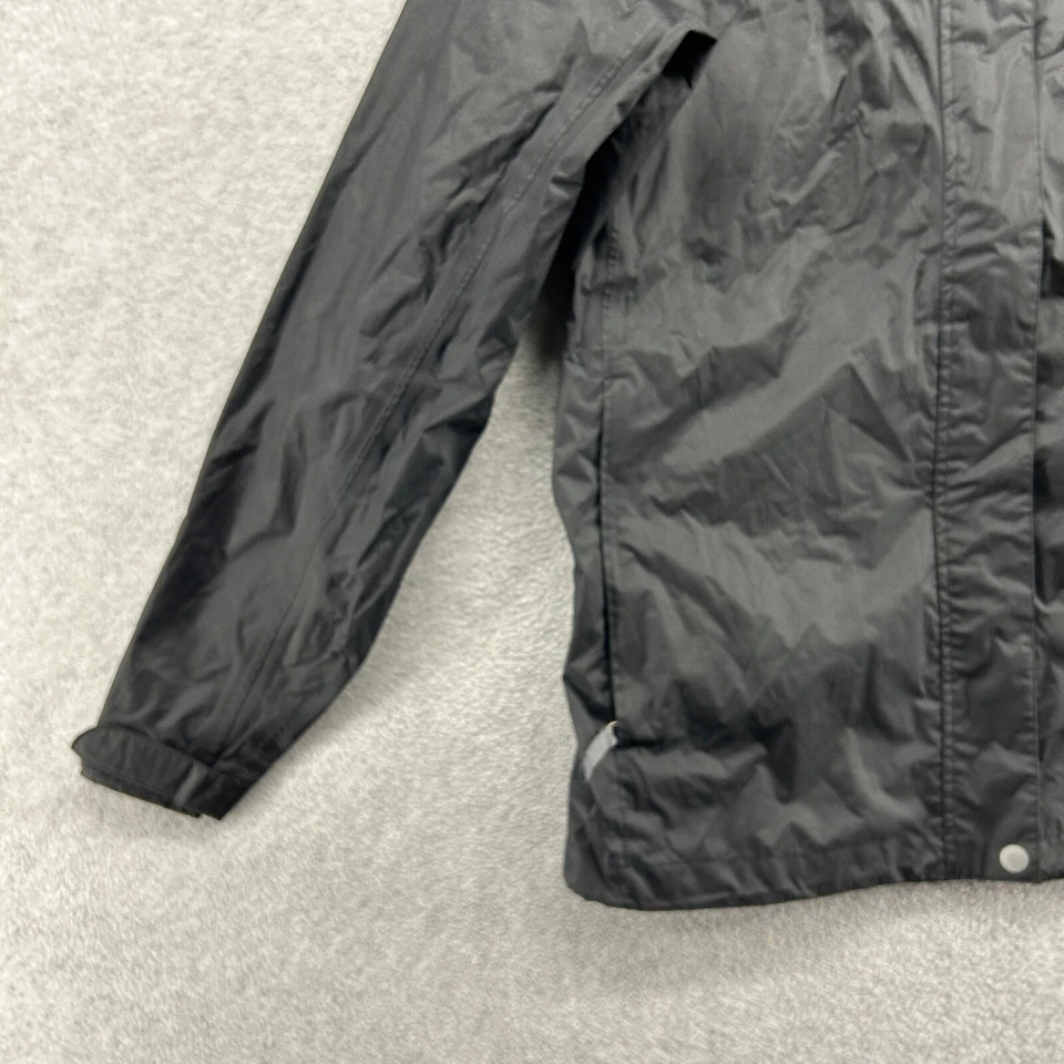 Quebra-vento feminino White Sierra tamanho médio preto manga longa com capuz zíper completo - Imagem 2 de 4