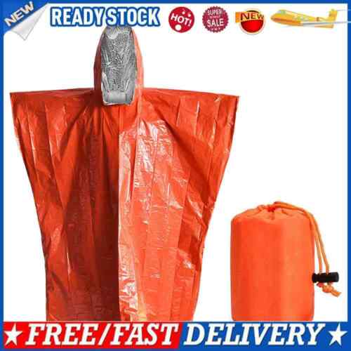 For Camping Dual Color Survival First Aid Raincoat Disposable Thermal Rainc - Afbeelding 1 van 15