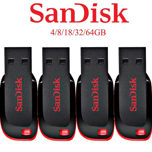 SanDisk USB stick 16GB 32GB 64GB Memory Drive Flash SDCZ50 Cruzer Blade neu - Picture 5 of 5