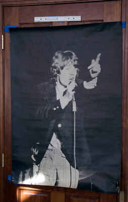 1967 HUGE BLACK & WHITE POSTER MICK JAGGER (ROLLING STONES)  29''X40''