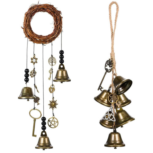 Witch Bell Wind Chime Hanging Witch Bells Protection Door Hangers for Good Luck