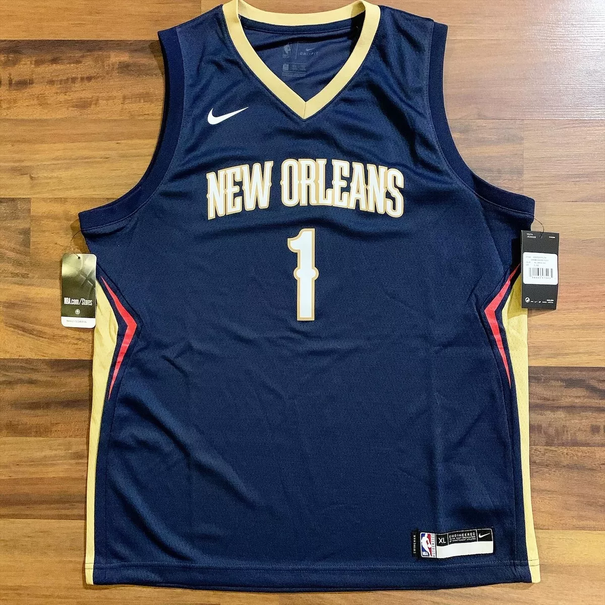 New Zion Williamson New Orleans Pelicans Nike Swingman Jersey Sz Youth XL  18-20