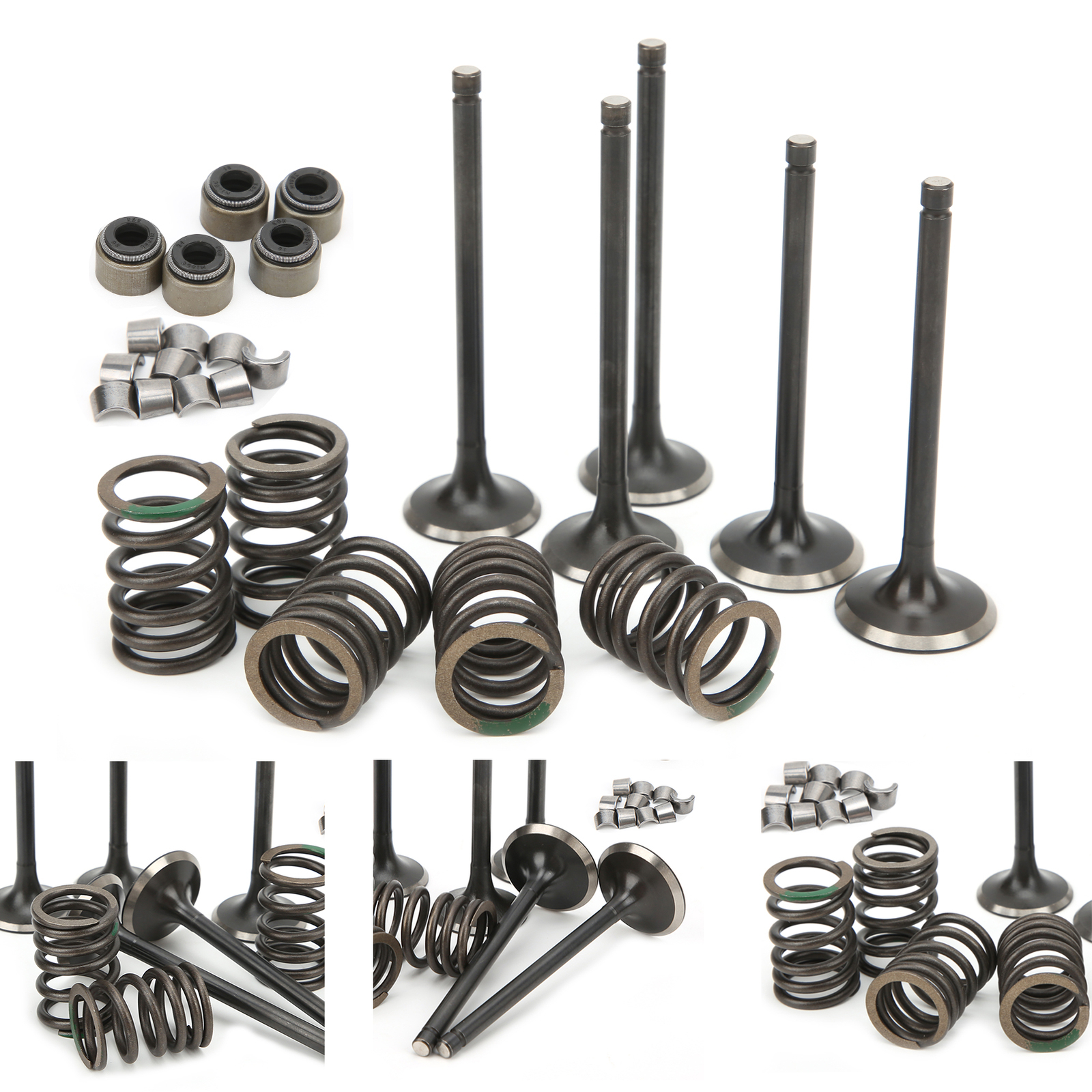 Car Auto Cylinder Head Intake Exhaust Valve Kit Fit For GRIZZLY 660 eBay