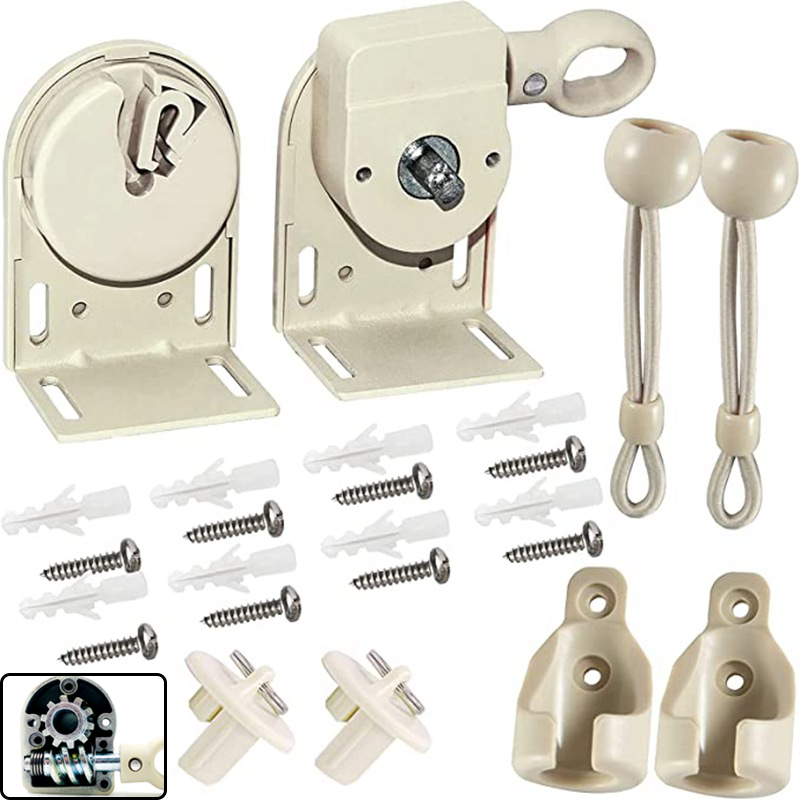 A set Universal Replacement Mounting Brackets Sun Shades Roller up Blinds