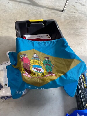 2 X 3 ANNIN STATE OF DELAWARE NYL-GLO NYLON FLAG