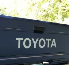 TOYOTA TAILGATE Vinyl Decal Sticker Emblem Logo Graphic SILVER