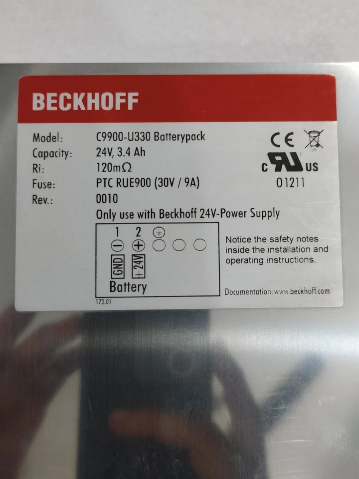 C9900-U330 Beckhoff 24V 9A 120M Batterie Sicherung Netzteil Free Schnell Schiff - Bild 3 von 4