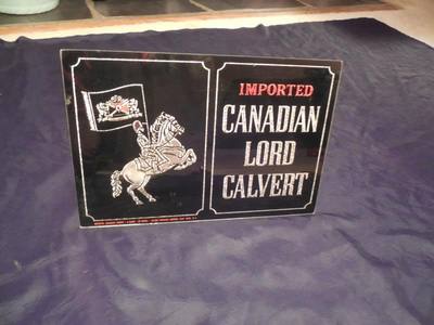 tomato vintage 様パブミラーLORD CALVERT Bar バー Vintage Canadian Lord Calvert Whiskey Bar Sign Beeco Century