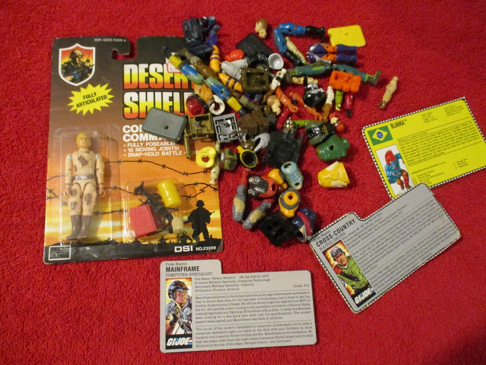 Vintage 1980's 1990's GI Joe BODY PARTS LEGS ARMS HEADS CHESTS WAISTS