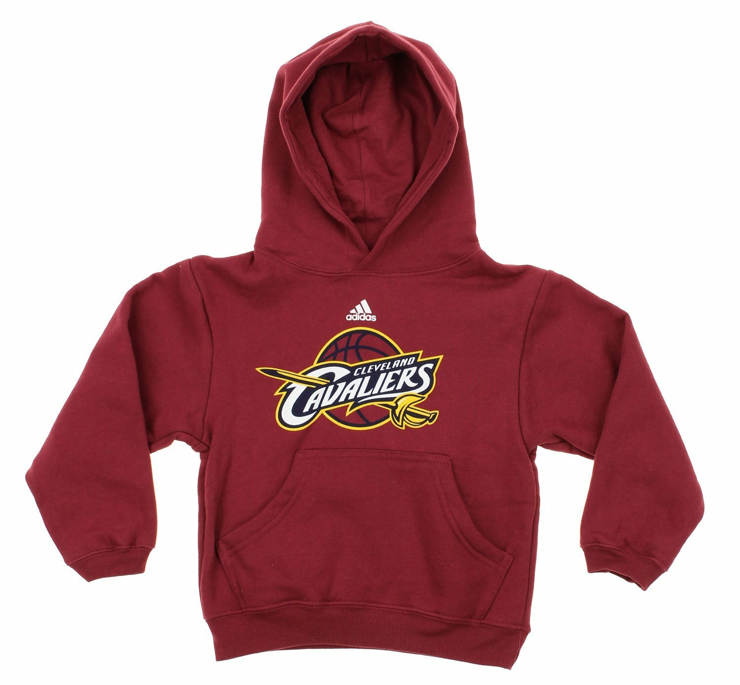 Толстовка с капюшоном Adidas NBA Kids Cleveland Cavaliers с логотипом команды