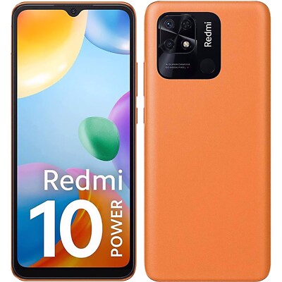 Xiaomi Redmi 10 Power 4G Sporty Orange 128GB + 8GB Dual-SIM Unlocked GSM NEW
